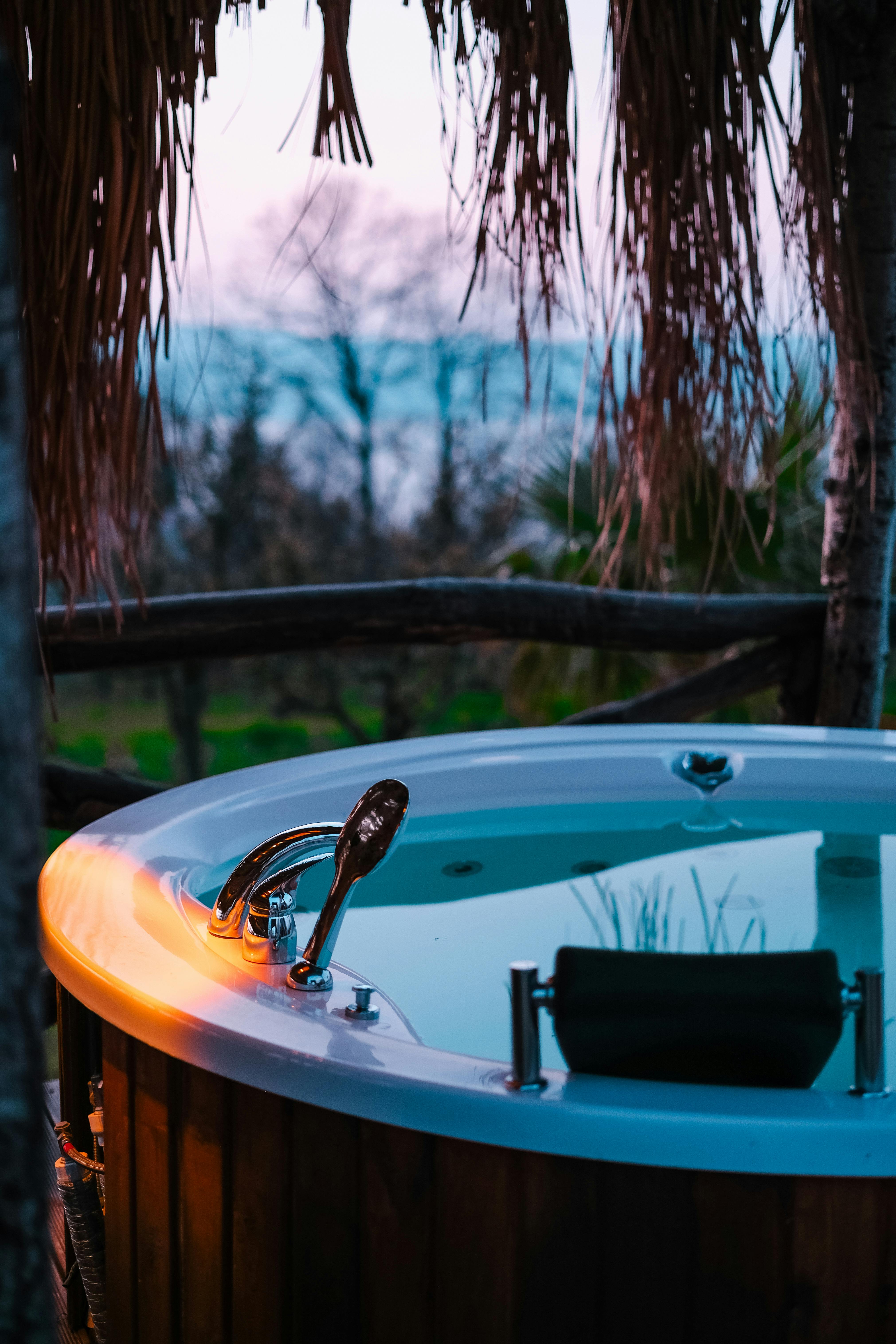 Hot tub exterior